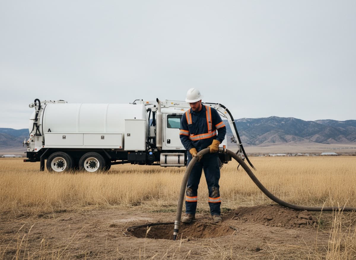 Bortek technician vacuum excavating to daylight buried utilities in Idaho.